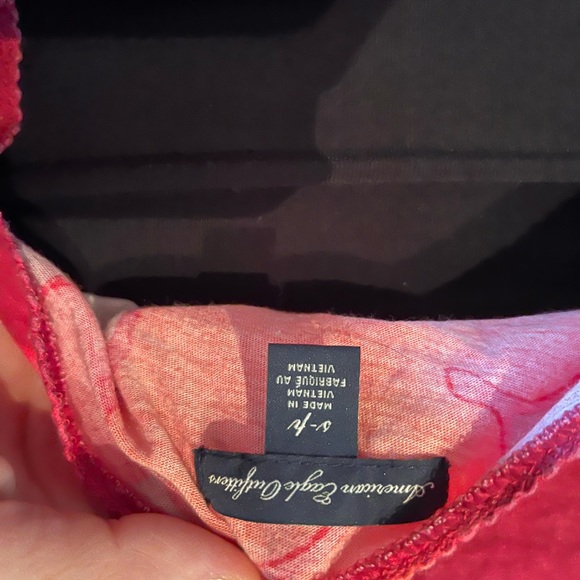 American Eagle vintage cotton floral muscle top S - Picture 2 of 3